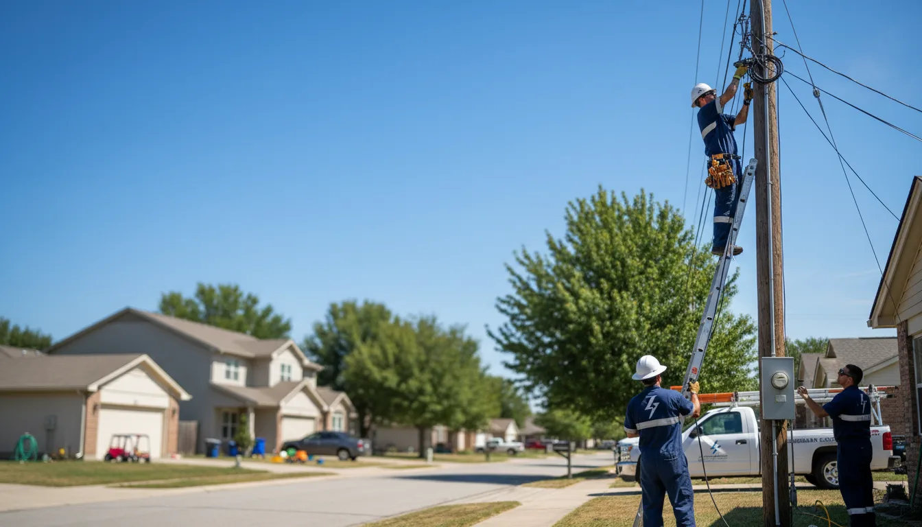 Residential electrician providing installation services in Carol Stream, IL